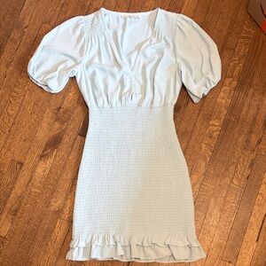 Abercrombie & Fitch Pale Blue Smocked Dress